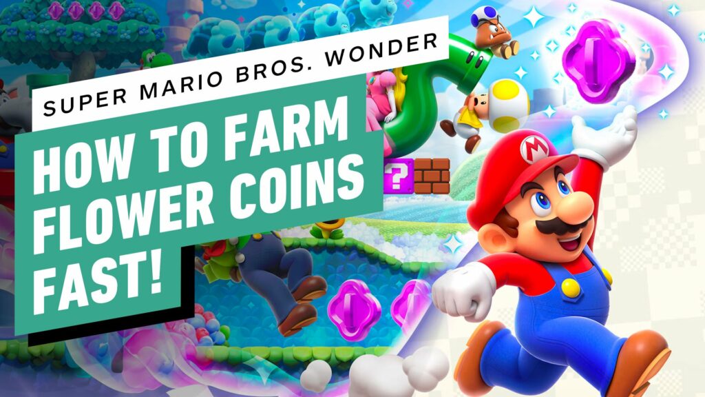 Super Mario Bros. Wonder - How to Farm Purple Flower Coins Incredibly Fast