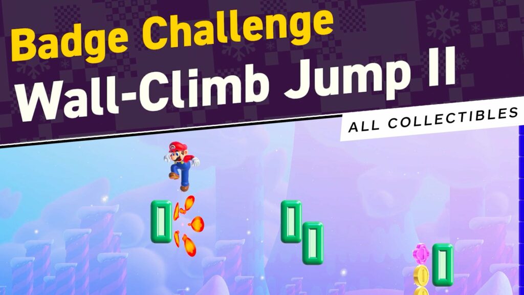 Super Mario Bros. Wonder - Wall-Climb Jump II (All Seeds and Big Flower Coins)